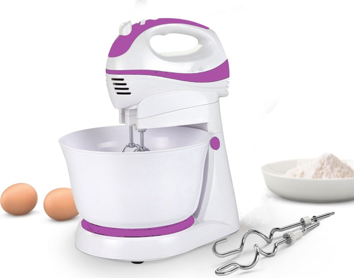 Royalty Line Elektrisches Rührwerk Handmixer-Set mit Rührschüssel Handrührgerät Mixer 300W Royalty Line