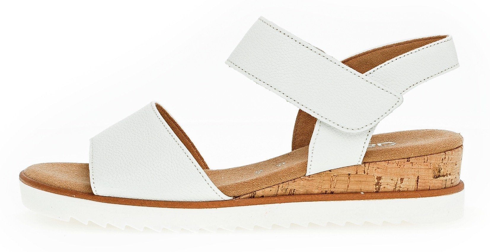 Gabor GENUA Sandalette, Sommerschuh, Sandale, Keilabsatz, mit Klettverschluss, Weite G