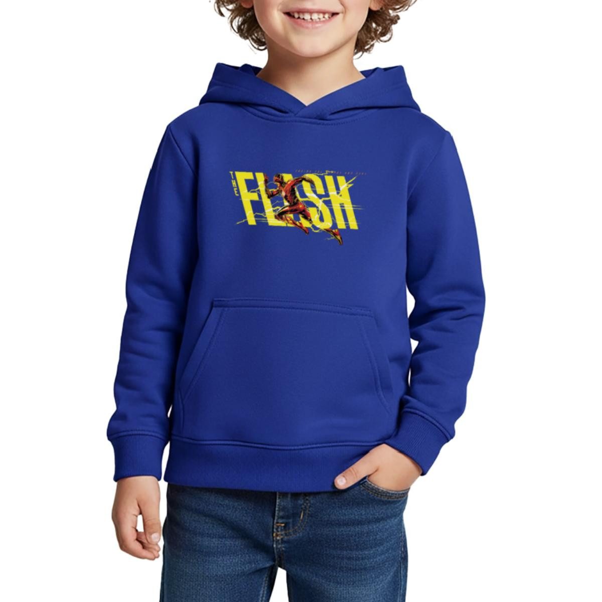 Hoodie The Flash Speedster Mit Logo Kinder Premium Hoodie