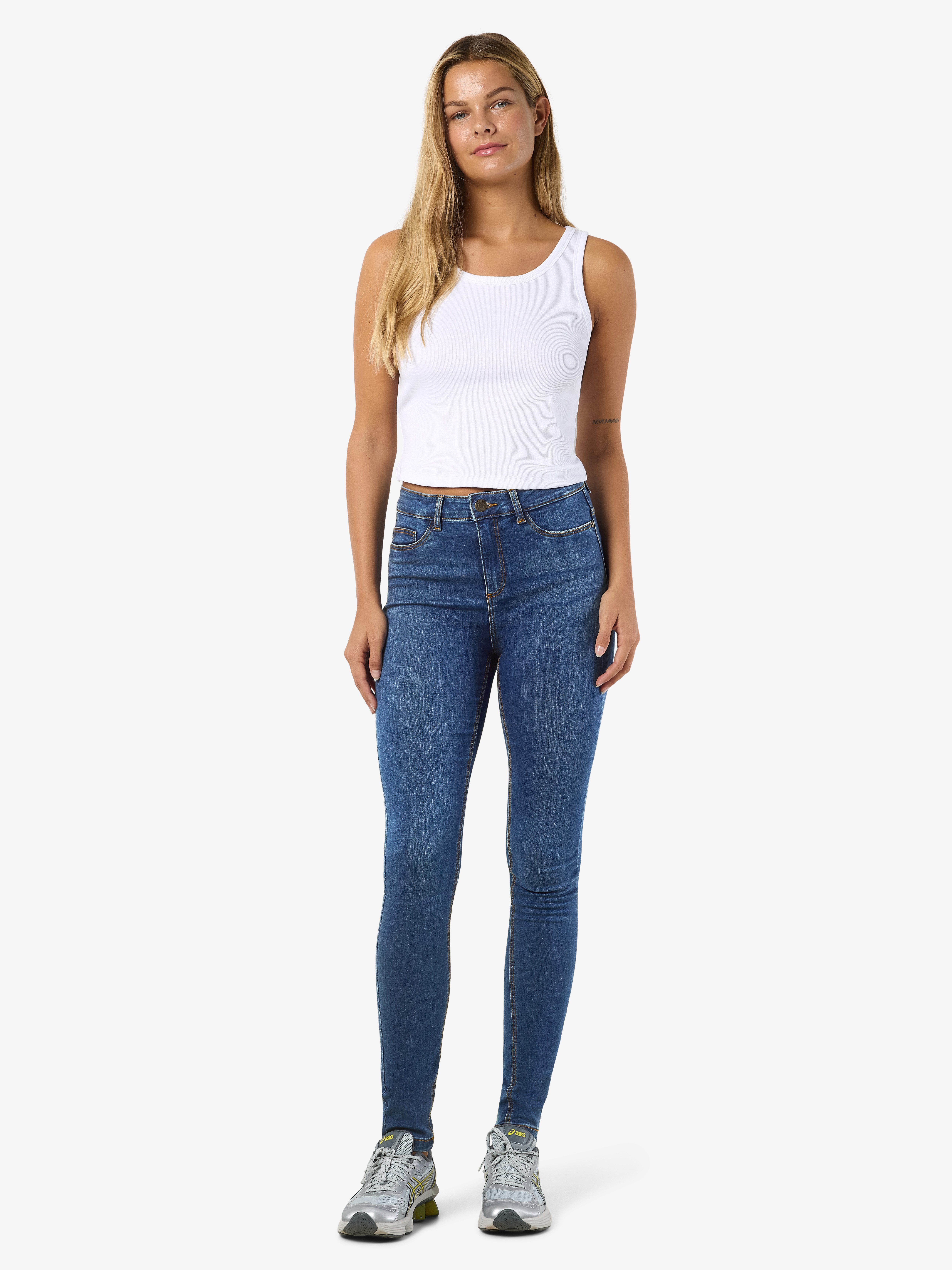 Noisy may Skinny-fit-Jeans NMCALLIE HW SKINNY BLUE JEANS NOOS
