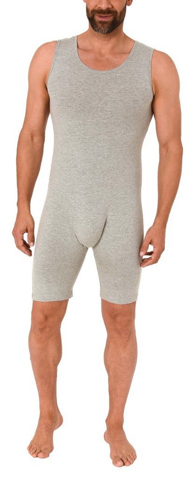 Normann Pyjama Pflegebody Ärmellos UNISEX Pflegeoverall mit Rückenreißverschluss