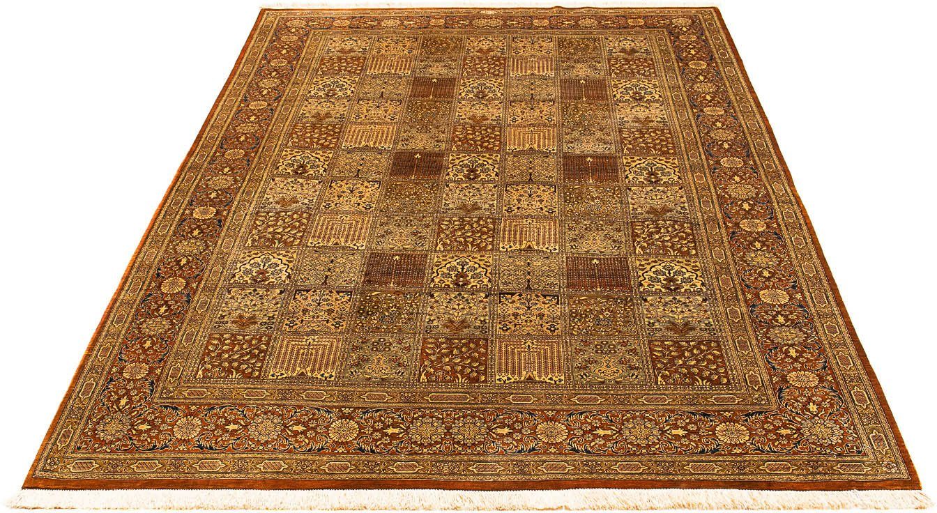 Seidenteppich Ghom - Seide Medaillon 188 x 130 cm, morgenland, rechteckig, Höhe: 4 mm, Unikat mit Zertifikat | Kurzflor-Teppiche