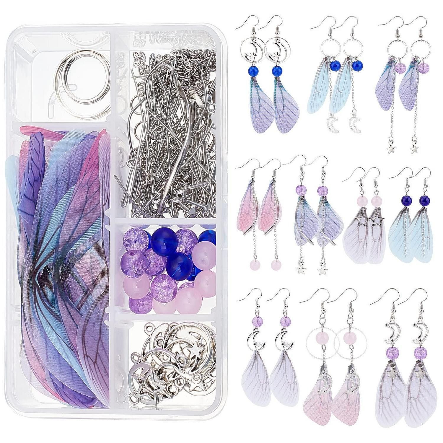 LuxusKollektion Schmuckset Ohrring-Set Schmetterling Libelle Mond Stern