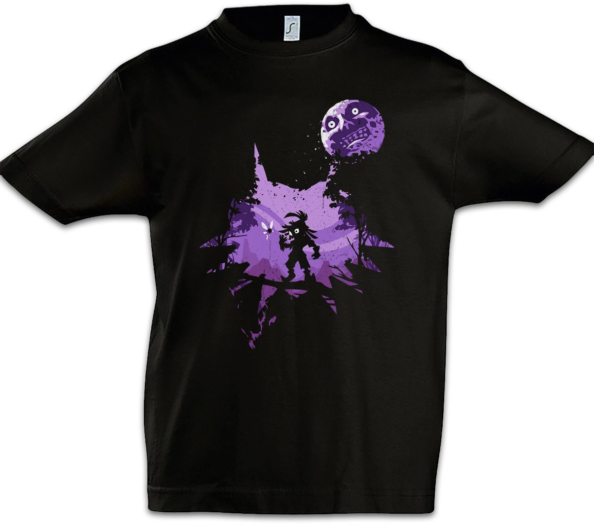 Print-Shirt Anime Mask Kinder T-Shirt Majora Horror Kid Zelda Game Fantasy Kult