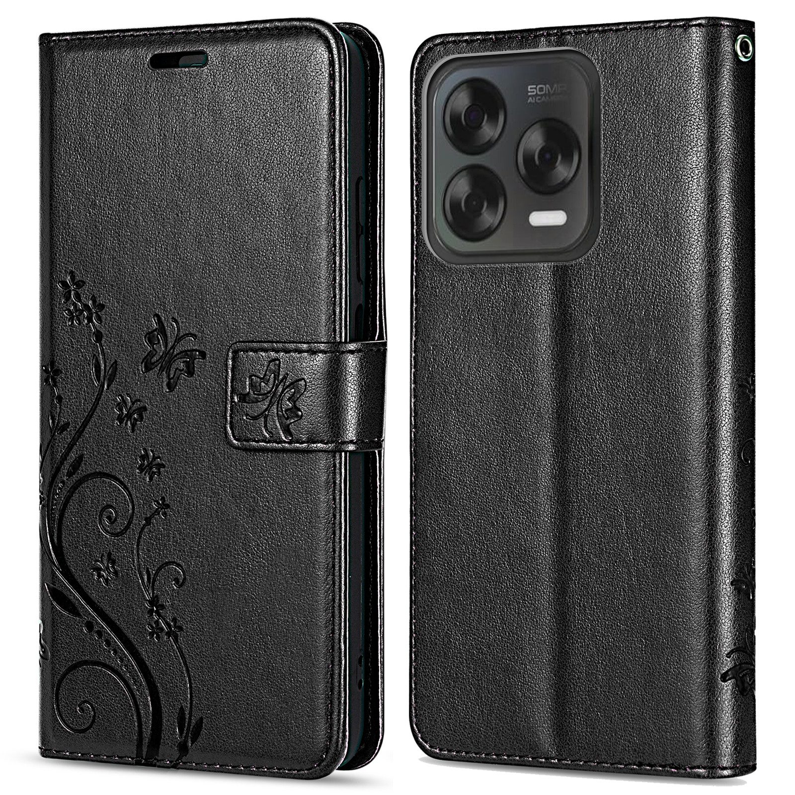 betterfon Handyhülle Handytasche für ZTE Blade V70 Vita Klapphülle mit Kartenfächern, Bookstyle-Hülle: Magnetverschluss 3 Kartenfächer & Standfunktion – Bild 5 von 5