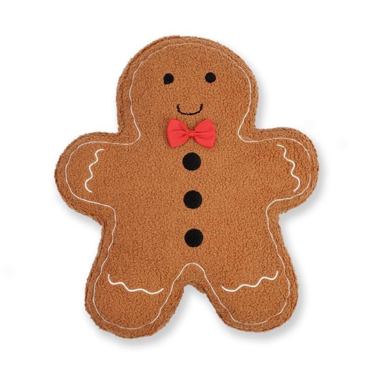 Jerry Fabrics Dekokissen Lebkuchenmann Kissen Weihnachtskissen Formkissen