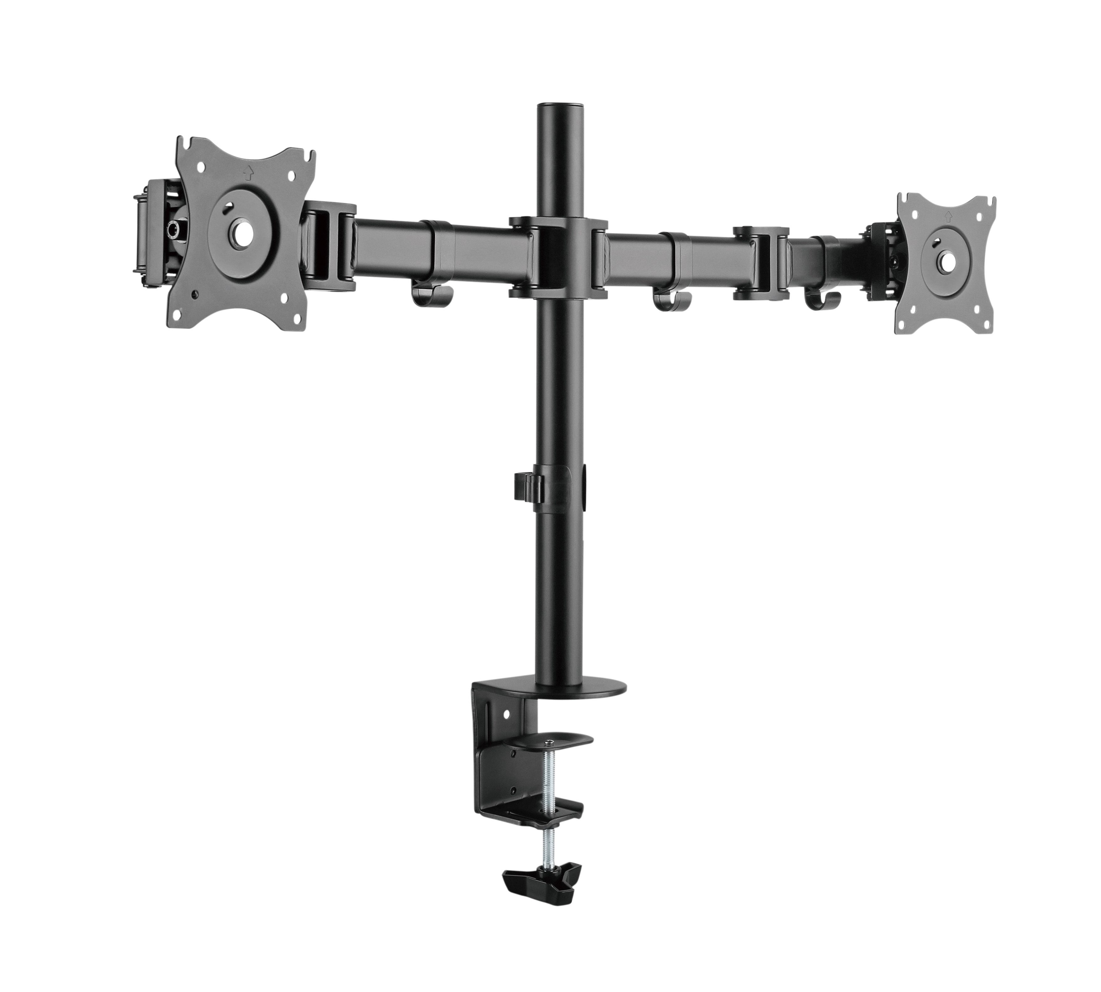 HALTERUNGSPROFI Monitor-Halterung Office-124, (bis 27,00 Zoll, Neigbar Schwenkbar Drehbar)
