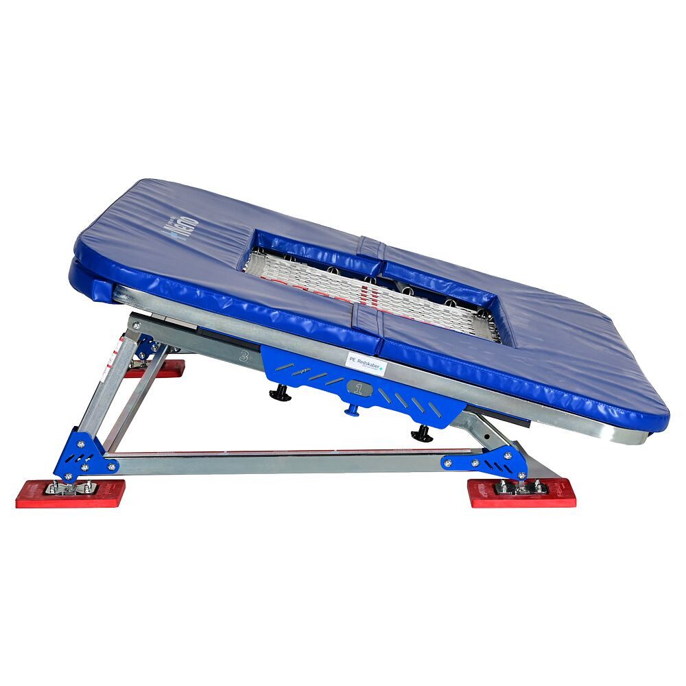 PE-Redskaber Bodentrampolin Minitramp Nemo, Beweglicher Rahmen mit verschiedenen Einstellungen