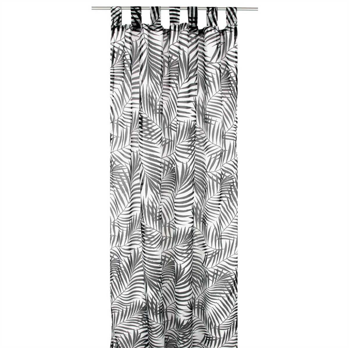 Arsvita Vorhang (1 St), Schlaufen, transparent, Voile, Halbtransparenter Dekoschal mit Druck in verschiedenen Ausführungen