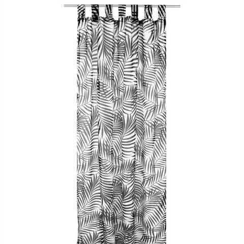 Vorhang, Arsvita, Schlaufen (1 St), transparent, Voile, Halbtransparenter Dekoschal mit Druck, Voile Gardine in verschiedenen Ausführungen