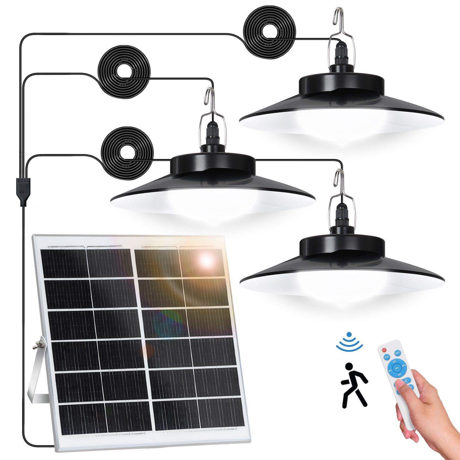 MUPOO LED Solarleuchte Solar Pendelleuchten mit günstig online kaufen