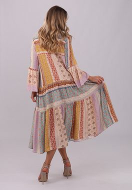 YC Fashion & Style Sommerkleid "Bohème Patchwork-Maxikleid" Alloverdruck, Boho, gemustert