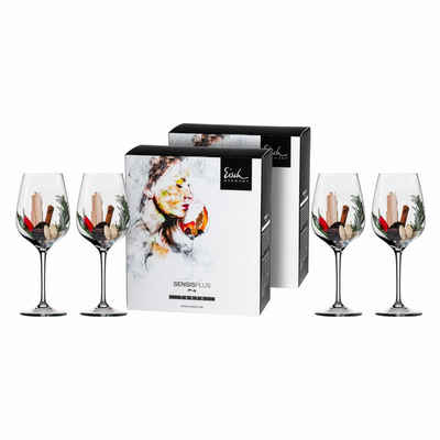 Eisch Rotweinglas »Bordeauxglas 4er Set Superior Sensis plus«, Kristallglas