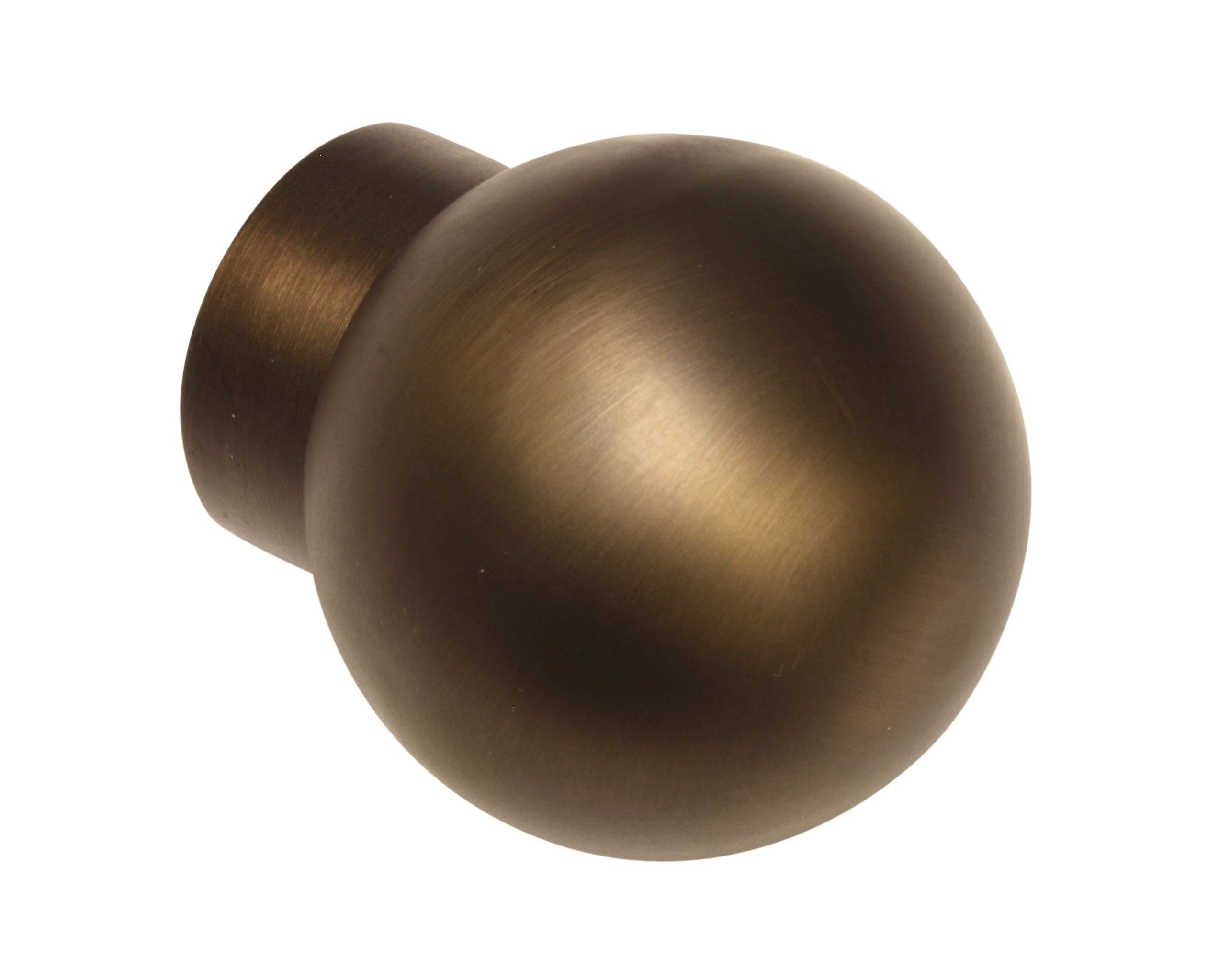 Gardinenstangen-Endstück Gardinia Endstück Ball für Ø 25 mm bronze cm, GARDINIA