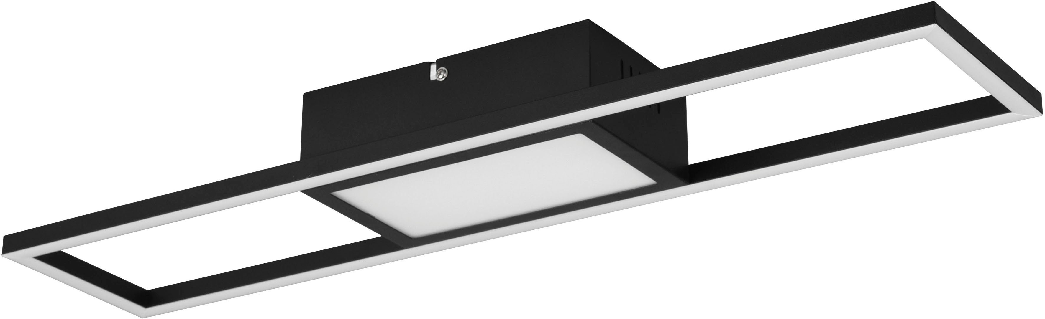 Reality Leuchten LED Deckenleuchte Rigido, CCT - über Fernbedienung, Memoryfunktion, LED fest integriert, Farbwechsler, Deckenlampe mit Fernbedienung dimmbar Lichtfarbe einstellbar Memory