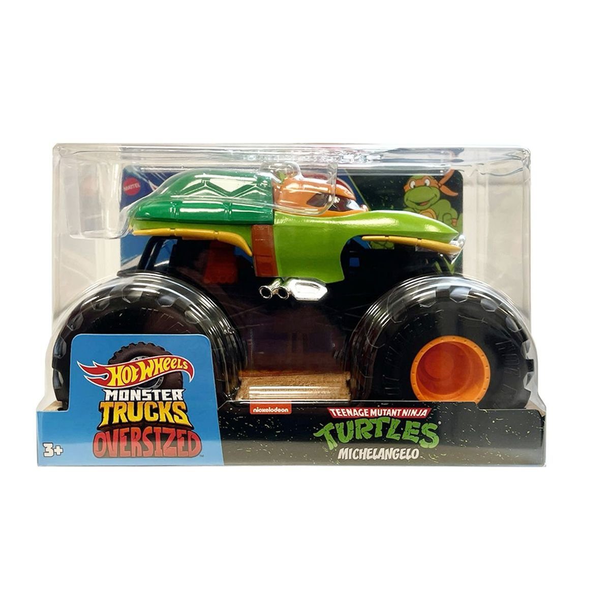 Mattel® Spielzeug-Monstertruck Mattel HYJ15 - Hot Wheels - Monster Tucks Oversized - TMNT - Michelang