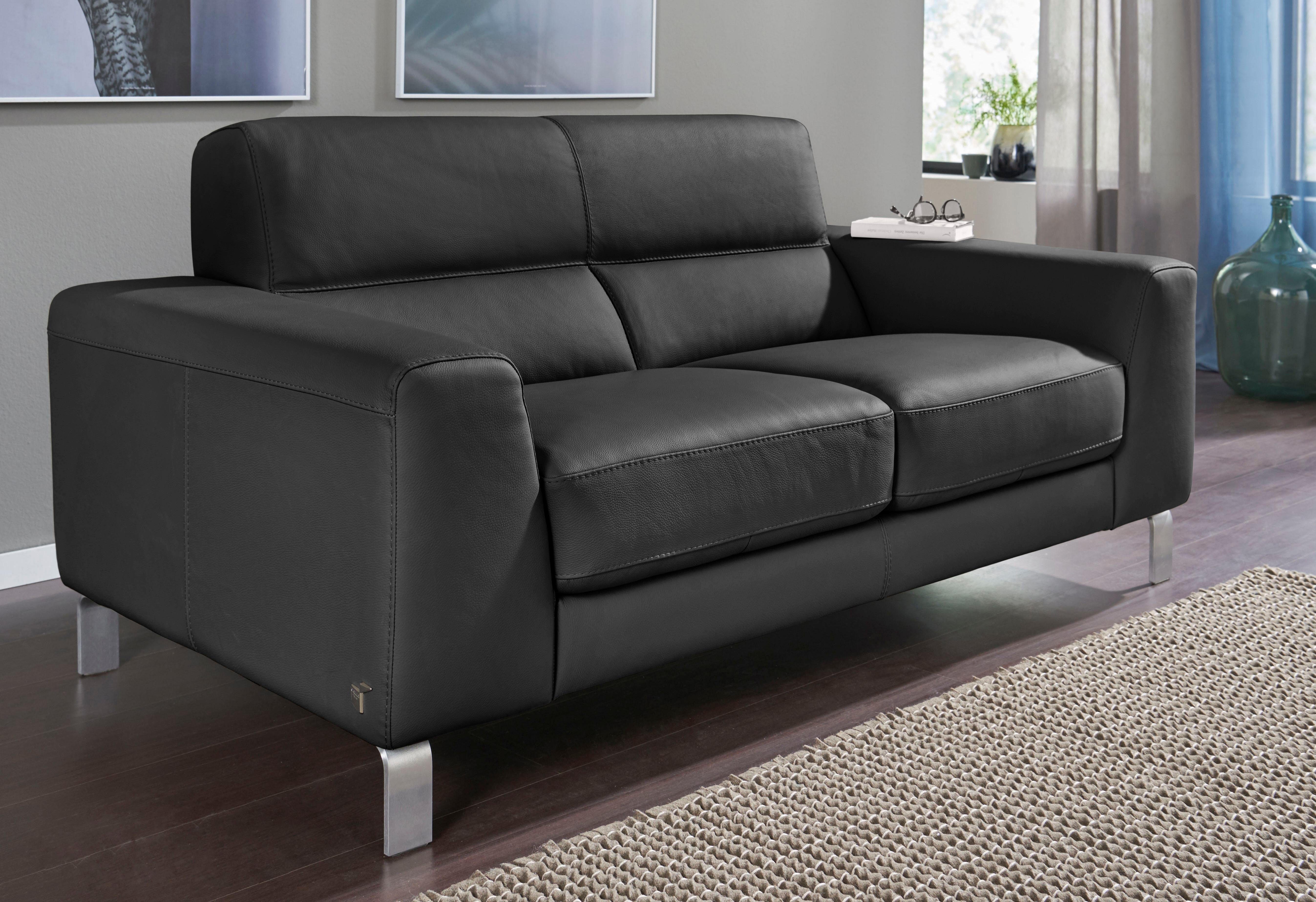 CALIA ITALIA 2,5-Sitzer Simon, hoher Sitzkomfort, modern und elegant, italienisches Designsofa, in zwei Lederqualitäten