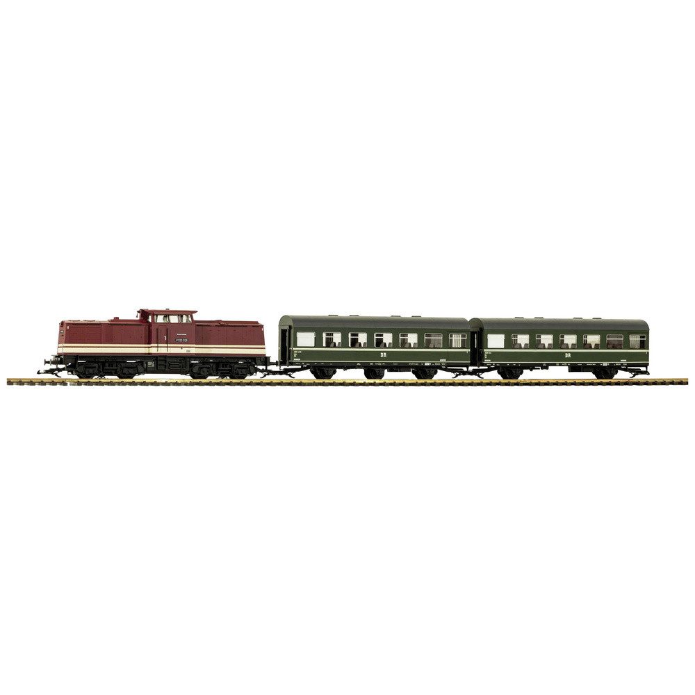Piko G Modelleisenbahn-Set Piko G 37145 G Start-Set R/C Personenzug V100 mit 2x Rekowagen der DR