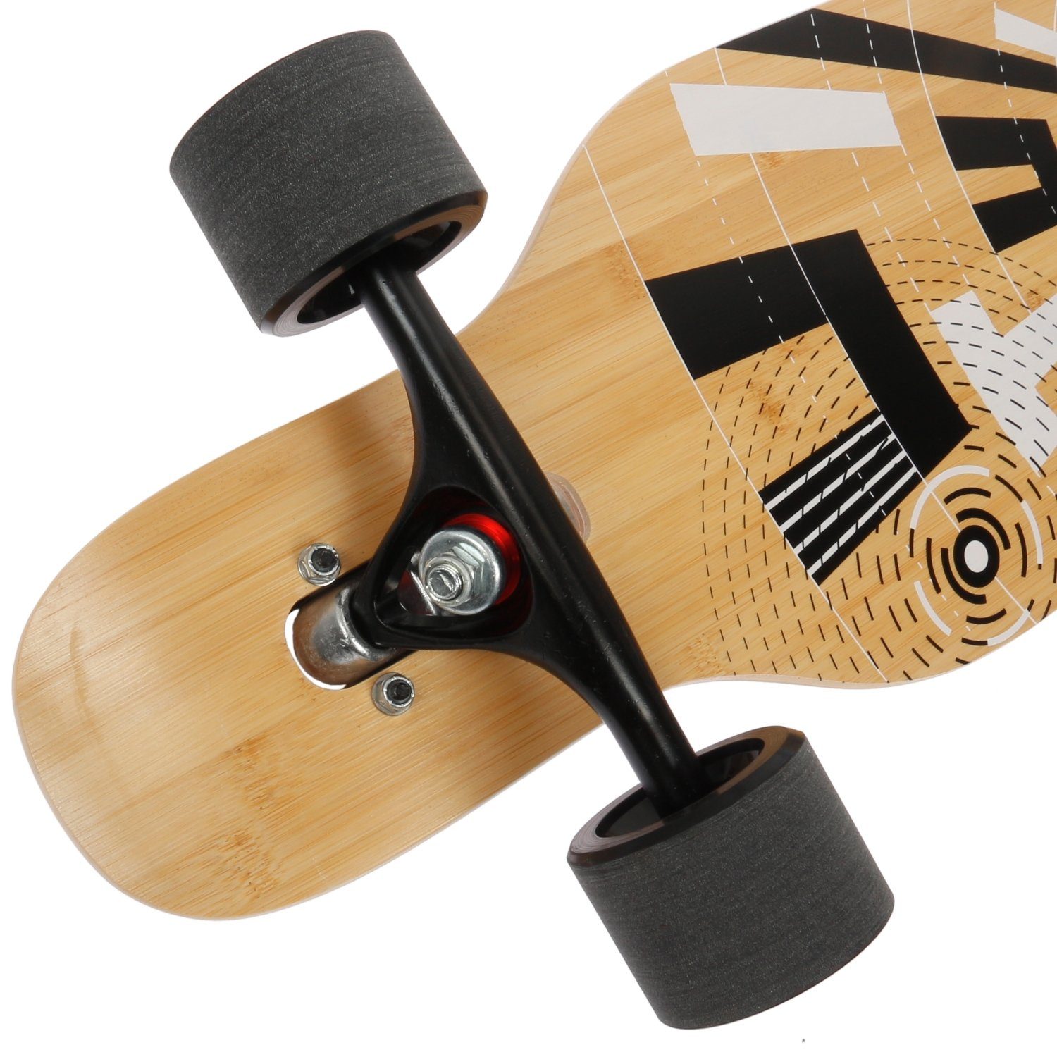 FunTomia Longboard Camber Ahornholz Longboard in 3 Flex Stufen + T-Tool, Camber Twin Tip