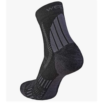 Areco Laufsocken Wapiti - Merino TREK Outdoor- Sport- Wandersocken, BLACK Performance (0-Paar)