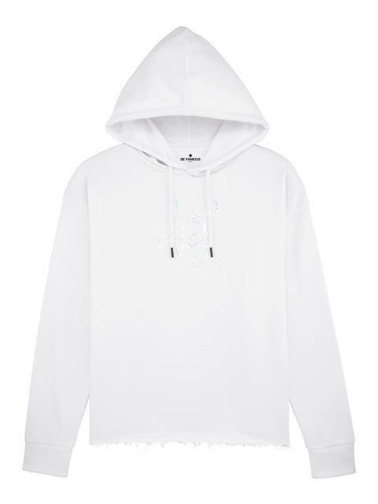 Sweatshirt Be Famous Women Boxy Hoodie fühdium