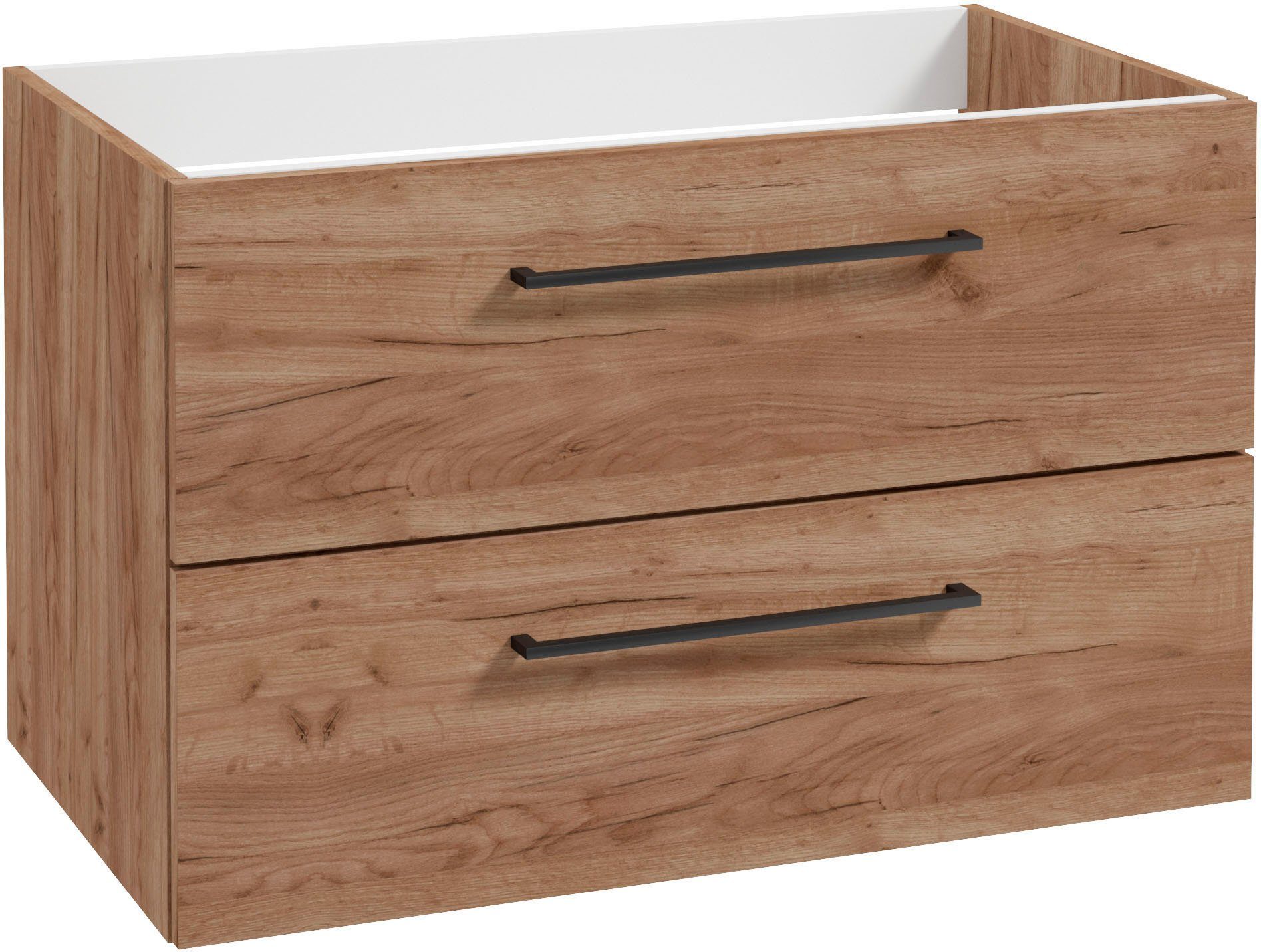 welltime Waschtisch Palermo (Set), Badmöbel inkl. Waschbecken, Breite 80 cm