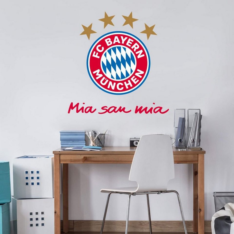 Wall-Art Wandtattoo FC Bayern München Mia San Mia (1 St)