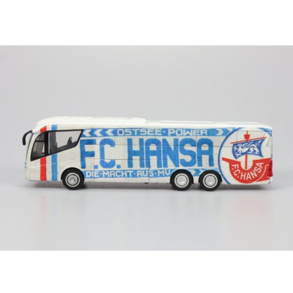 FC Hansa Rostock Spielzeug-Bus Hansa Rostock Pullback Mannschaftsbus