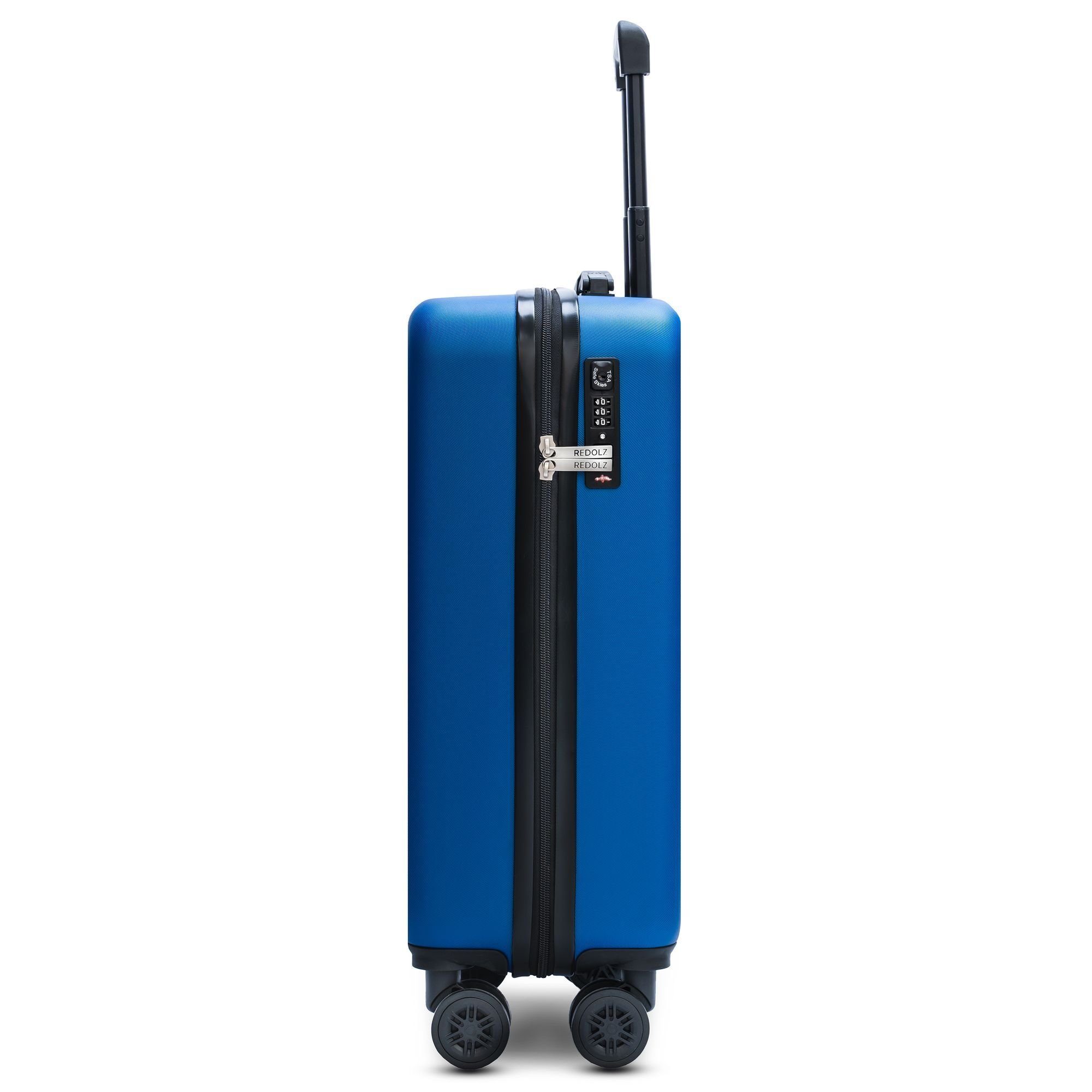 Redolz Handgepäck-Trolley Essentials 4 ABS saphir-blue 09, Rollen, 2