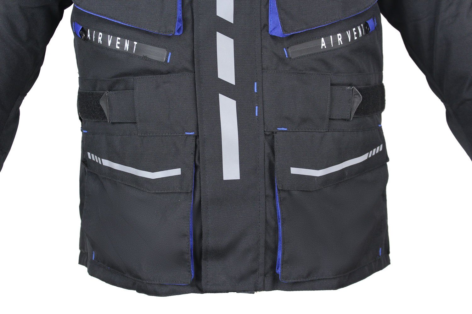 Alpha Speeds Motorradjacke Herren Motorrad Textil Jacke Biker wasserdicht Jacke mit Protektoren Sport, Innenjacke ist trennbar: All Season, Blau – Bild 5 von 5