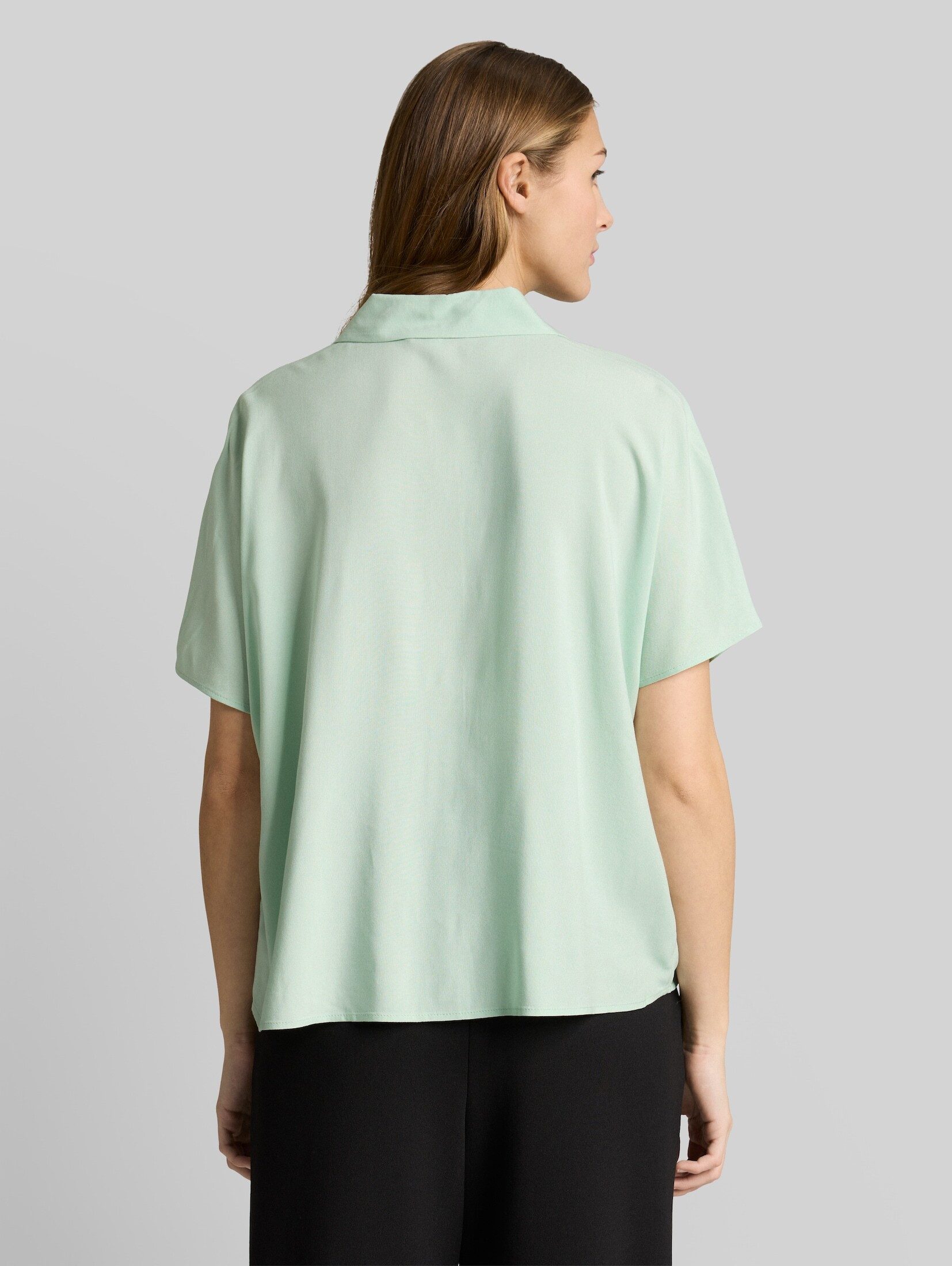 TOM TAILOR Denim Kurzarmbluse Blusen & Shirts Bluse aus Viskose