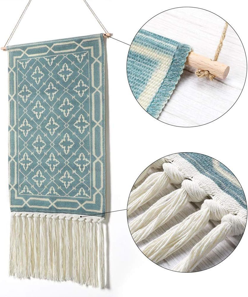 FELIXLEO Wandteppich Wandteppich Wandbehang Bohemian-Stil handgefertigt Baumwolle 1 Stücke