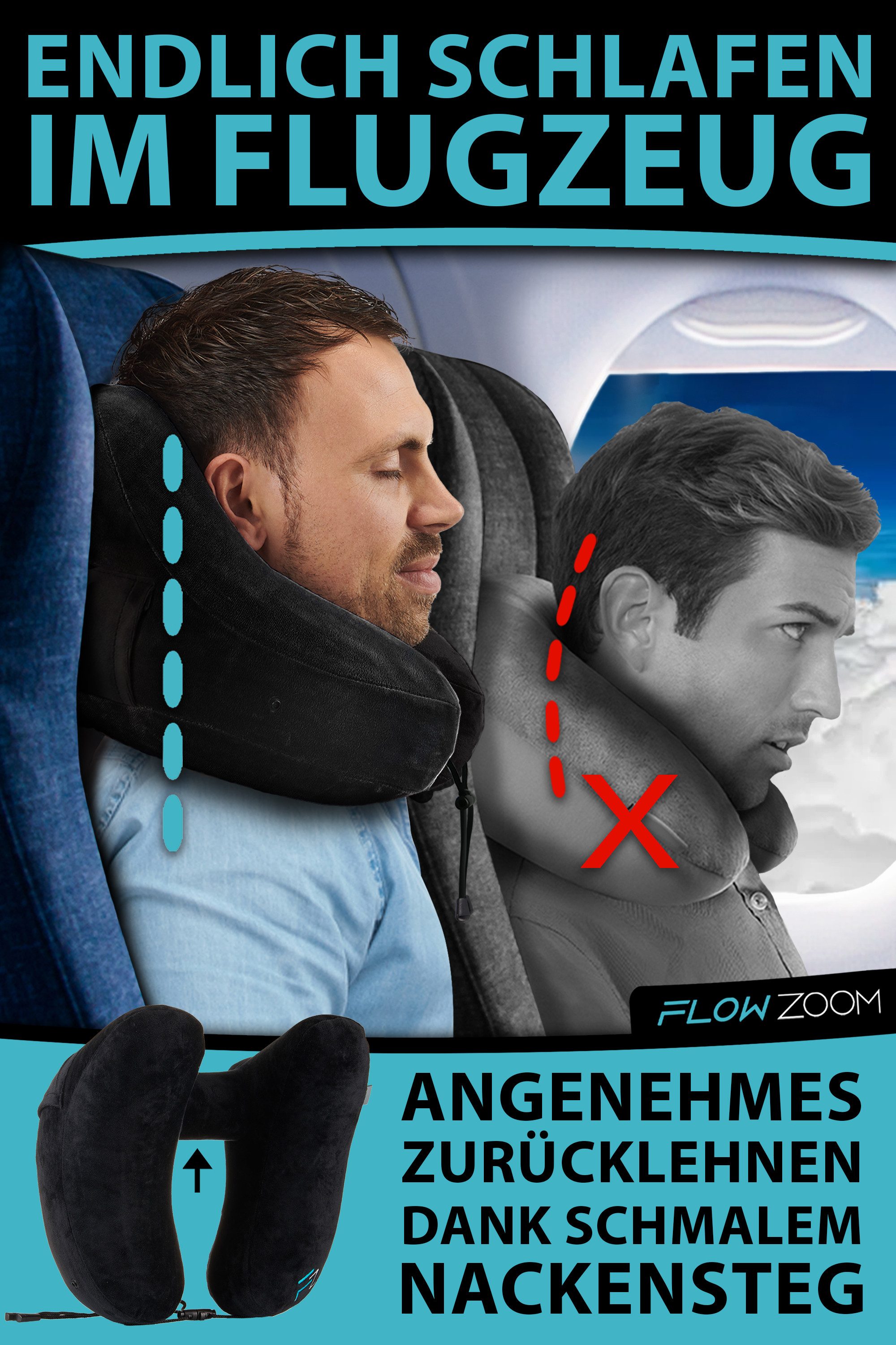 FLOWZOOM Nackenhörnchen AIR Nackenkissen aufblasbar - günstig online kaufen