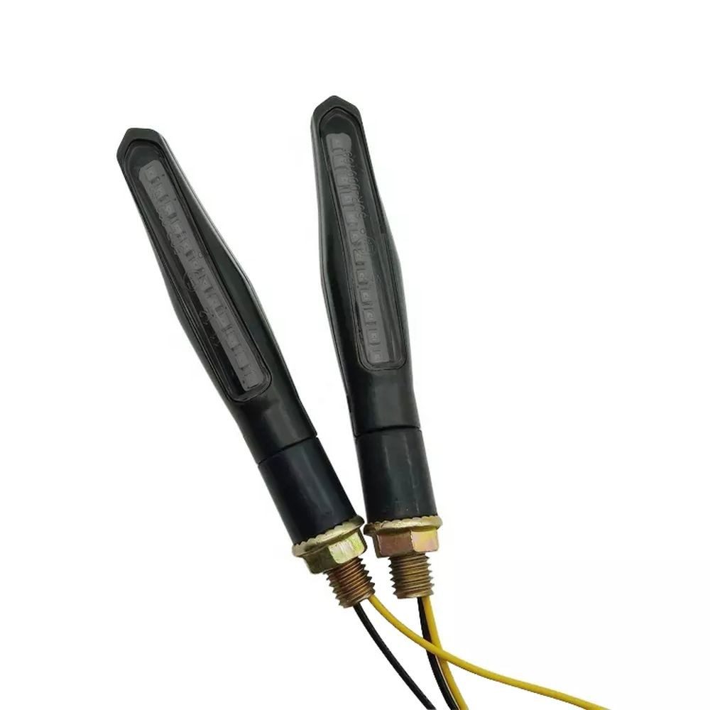 Lumitecs Blinker LED Lauflicht Blinker Motorrad mit ECE # RV68 2 Stück getönt schwarz