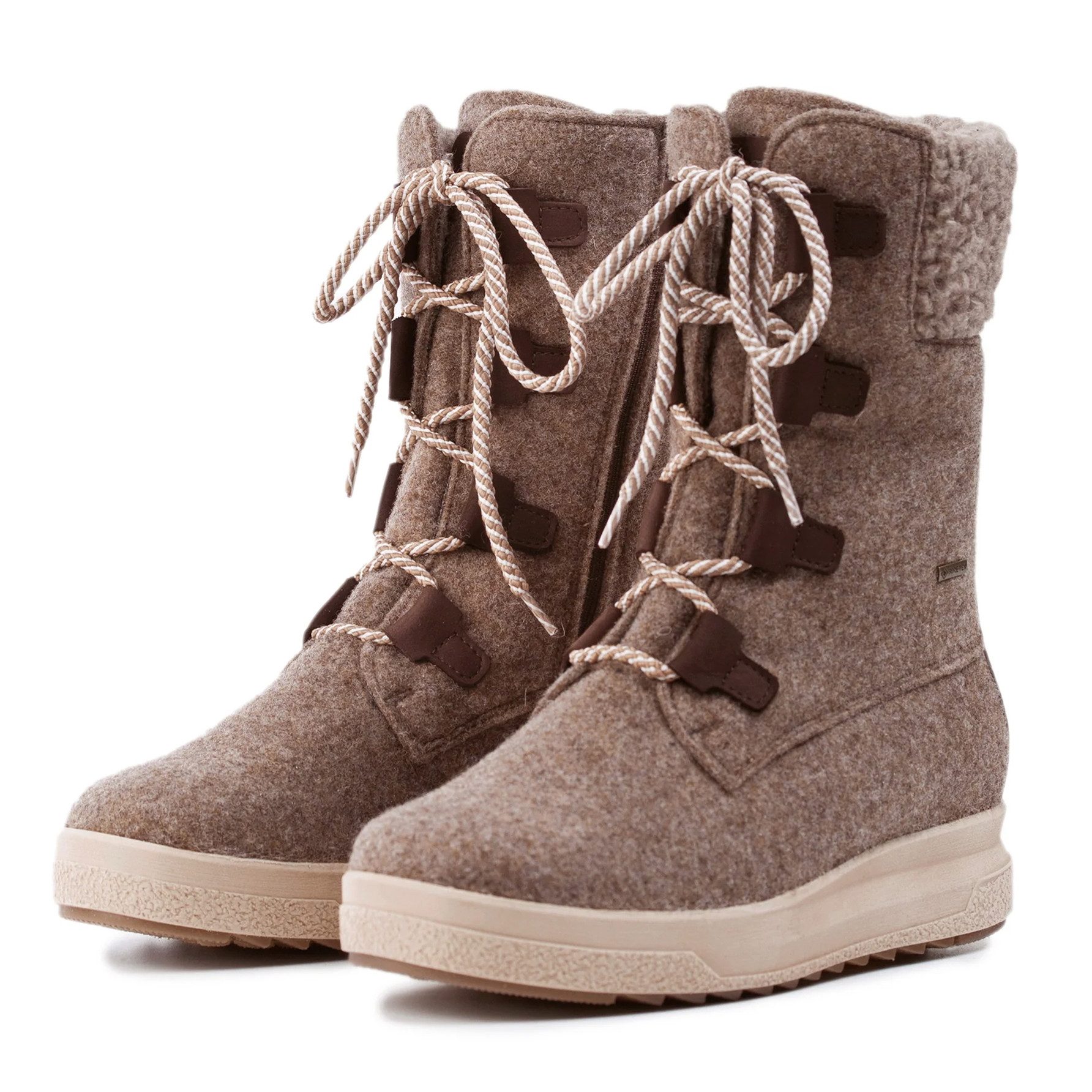 Pomar Reki GTX (Filzstiefel, wasserdicht, breit, extrem warm) sandbraun Winterstiefel