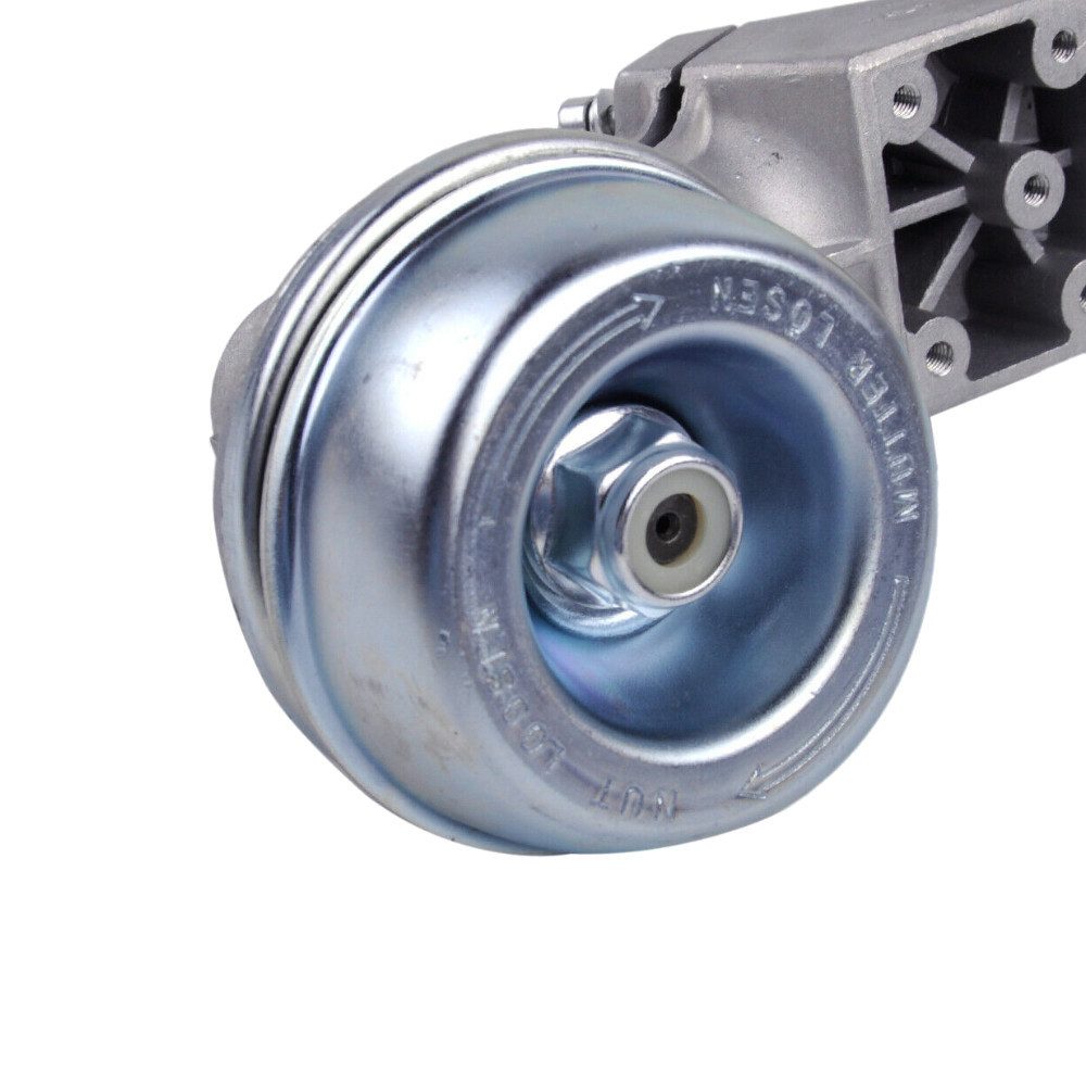 Trade-Shop Motorsensenmesser Getriebekopf passend für Stihl FS44 FS55 FS65 FS72 FS74 FS75 FS76 (1-St), M10 x 1 Linksgewinde / 5mm Vierkantwelle / für 25,5mm Schaftrohr