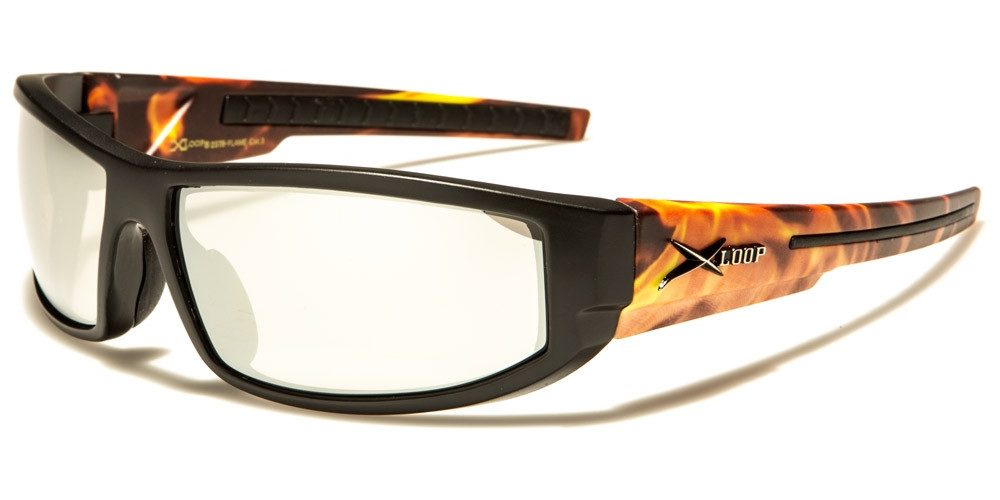 emeco Sonnenbrille X-LOOP BIKER GANGS SPORT SONNENBRILLE HARDCORE BRILLE CAMOUFLAGE FLAMM