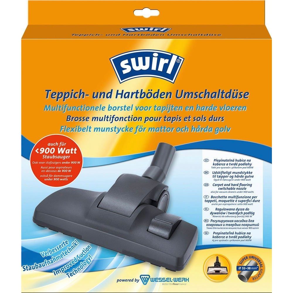 Swirl Teppichdüse 219254 - Teppich & Hartboden Umschaltdüse - schwarz