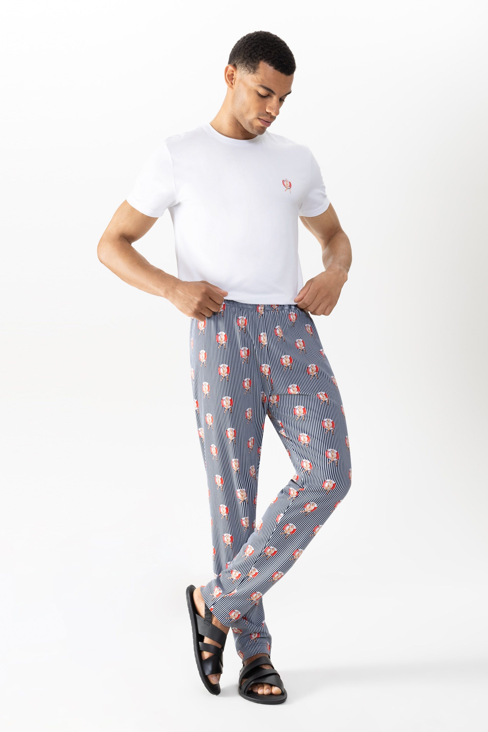 Mey Schlafhose Mey Herren Hose lang Serie Lifebelt (1-tlg)