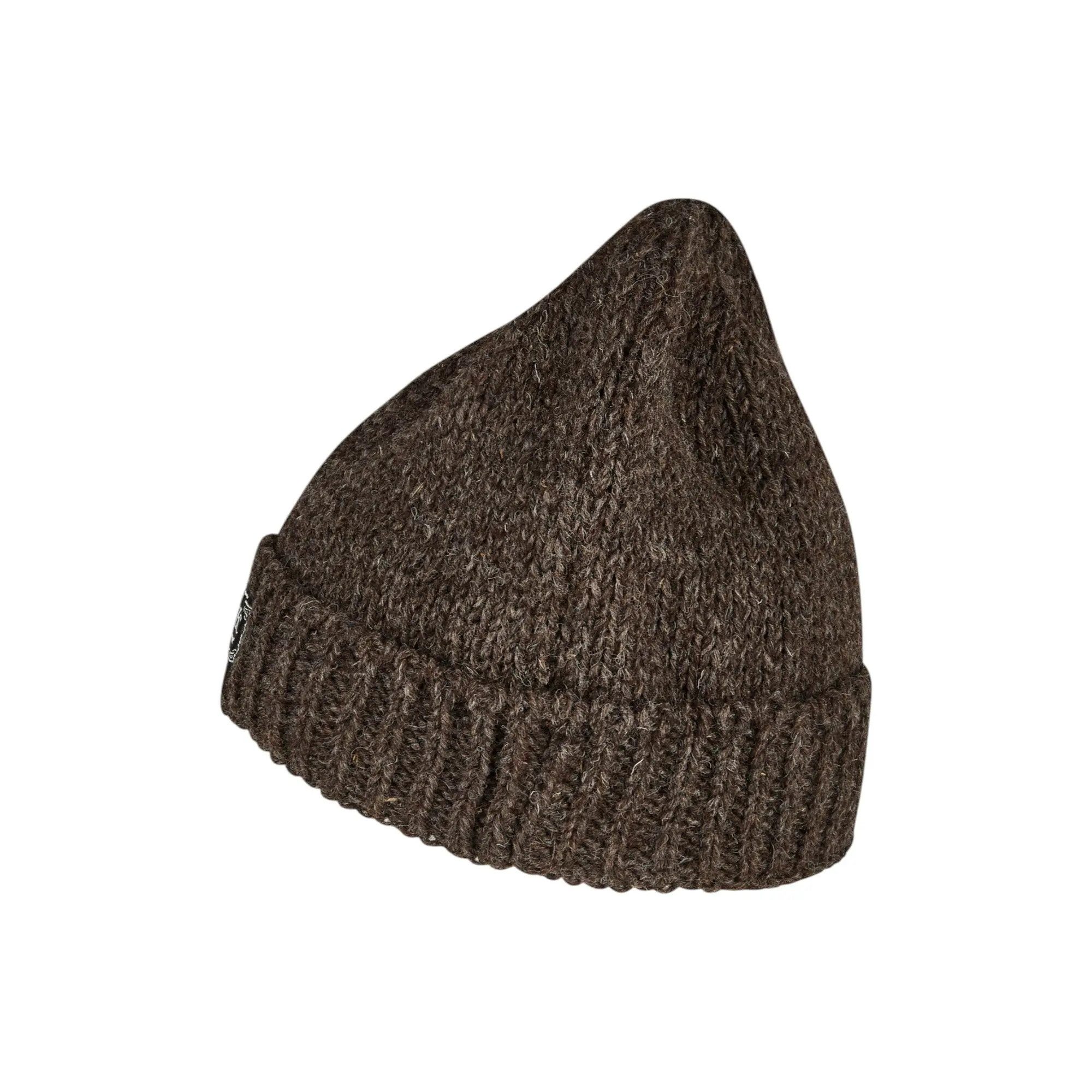 THC Natural Line Strickmütze THC Schafwoll Rollcap 506 braun (1 Stück, 1-St., 1 Stück) Innenfutter: Fleece