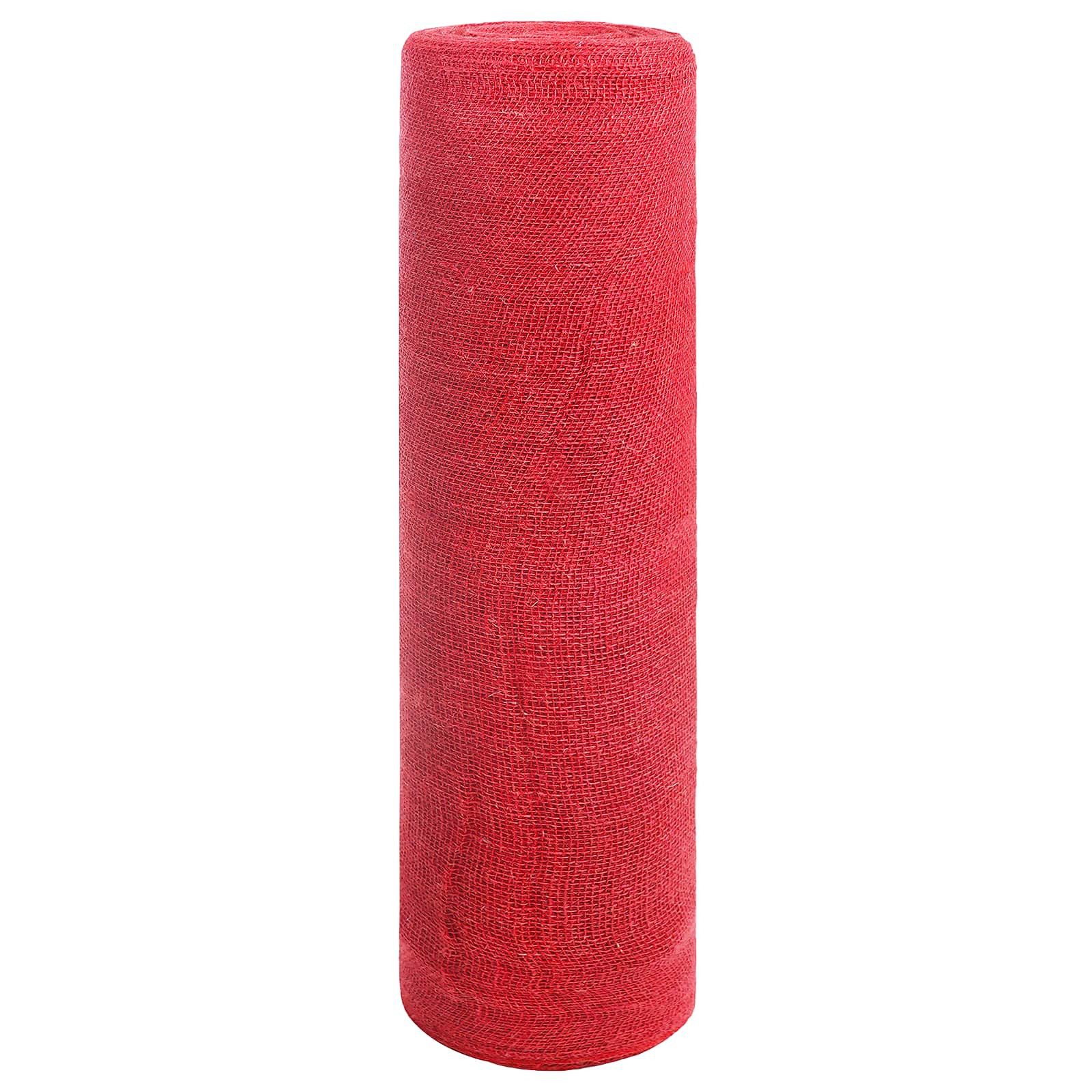 vidaXL Hängedekoration Juterolle 200 x 5000 cm Rot (1 St)