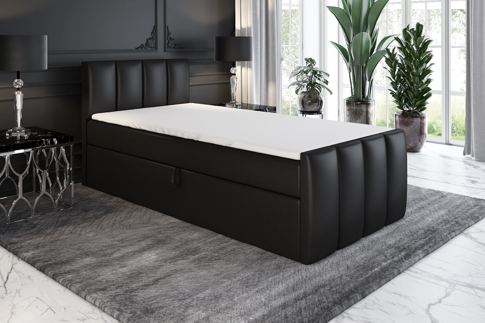 A&J MöbelLand GmbH Boxspringbett Einzelbett FUNI günstig online kaufen