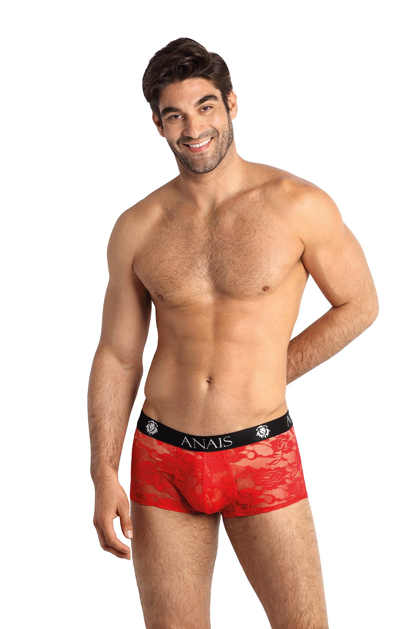 Anais for Men Boxershorts Herren Boxer Shorts rot transparent aus dehnbarer günstig online kaufen