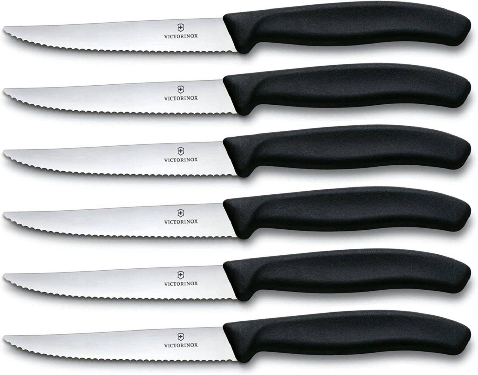 Victorinox Tafelmesser Victorinox Swiss Classic Steakmesser-Set, 6-teilig, schwarz
