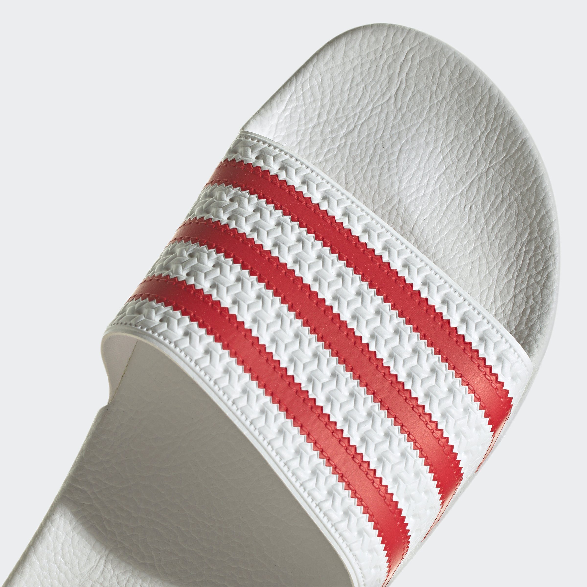 adidas Originals ADILETTE Badesandale Cloud / White White Scarlet Better / Cloud