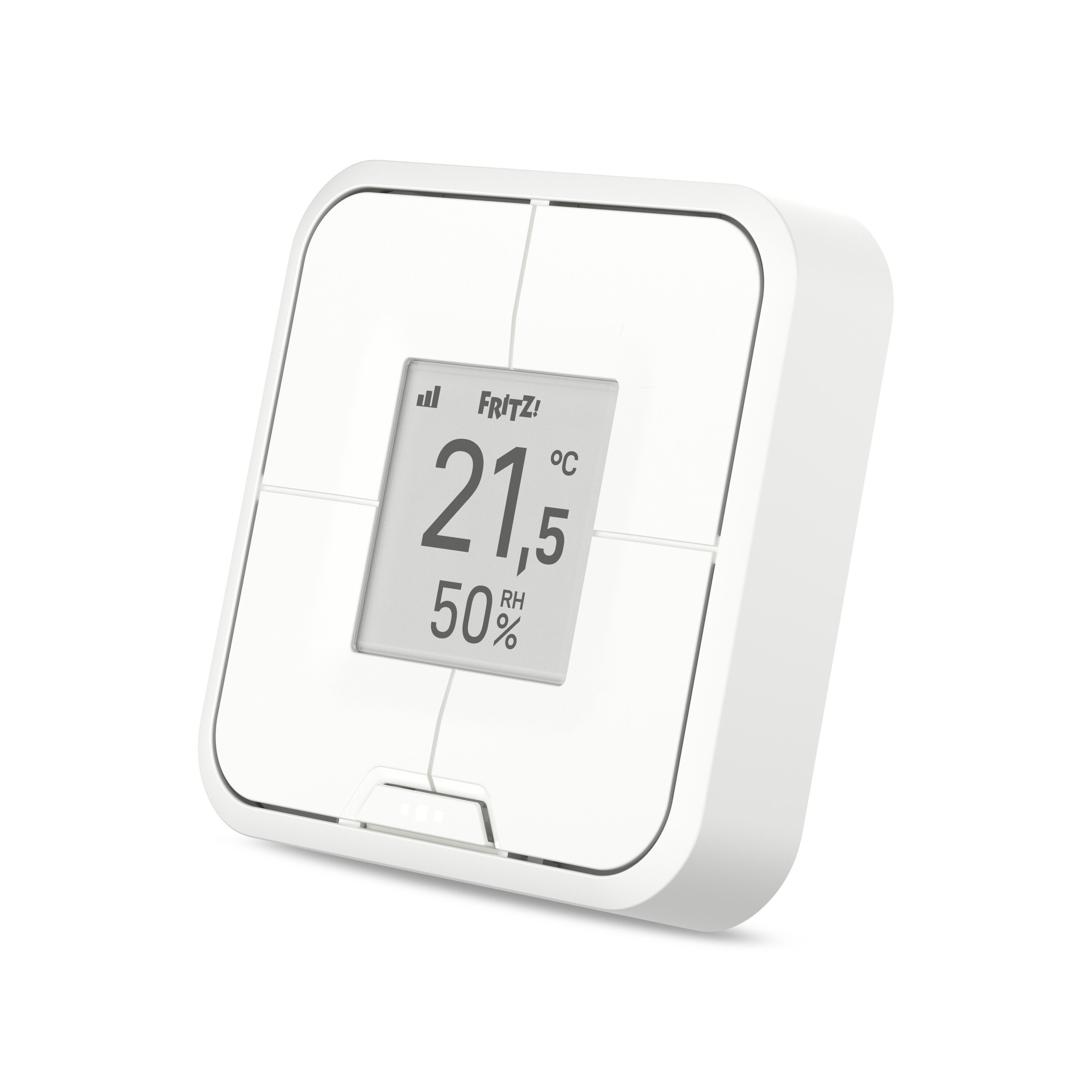 Fritz! FRITZ!Smart Control 440 Smart-Home-Zubehör, Smart-Taster, 4 Tasten für 12 Geräte, E-Paper, Temperatursensor
