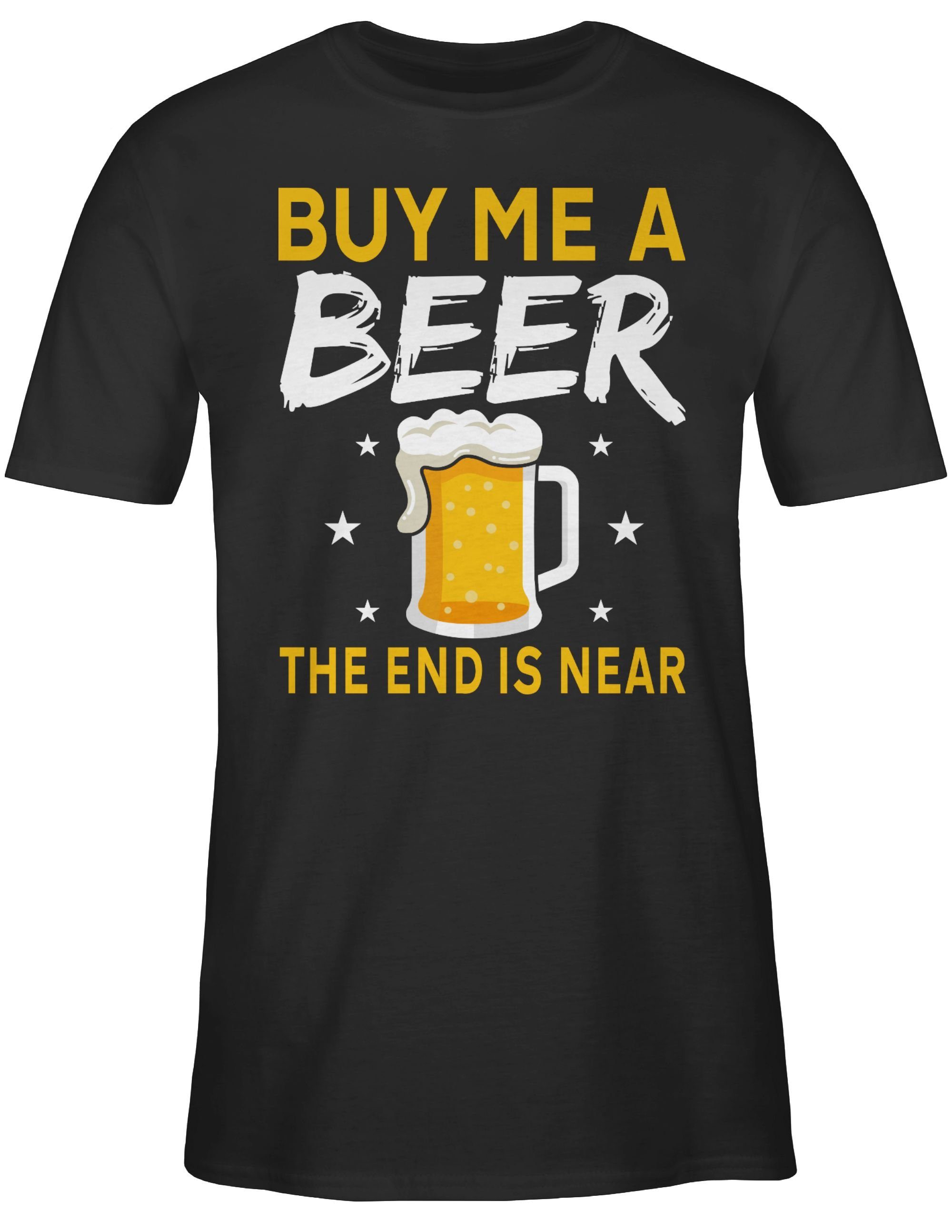 Shirtracer T-Shirt Buy beer end near Bier is me JGA a the 01 Schwarz Männer Sterne