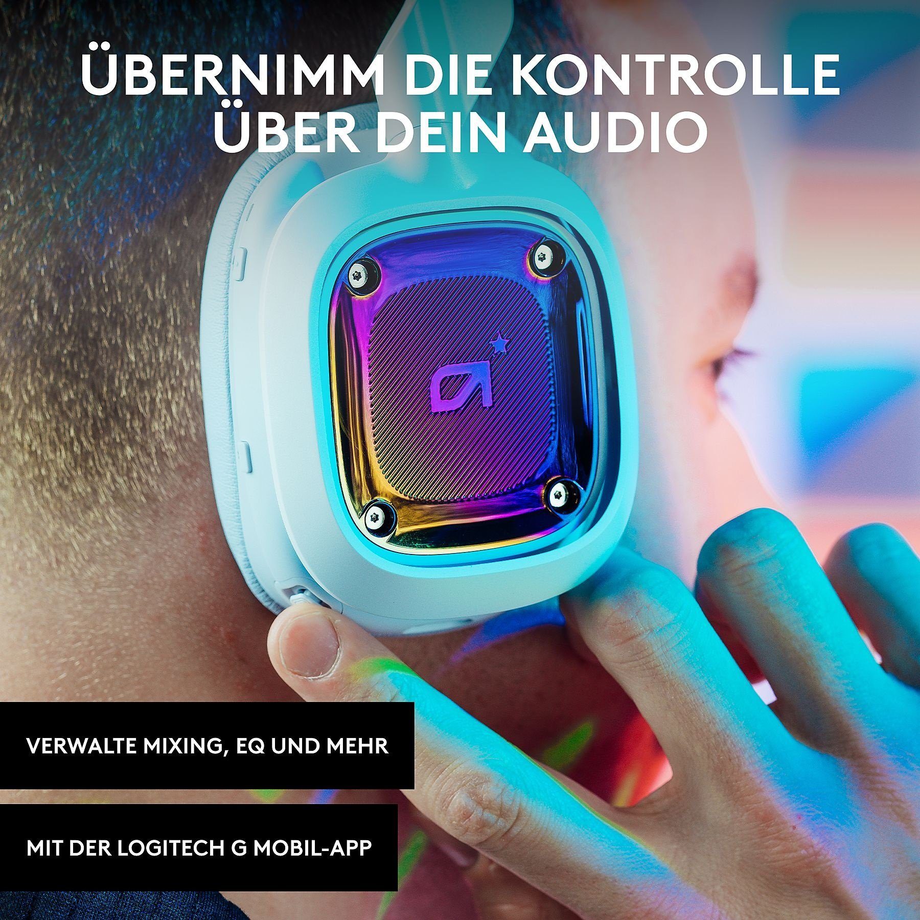 ASTRO GAMING A30 Lightspeed XBOX (Bluetooth, kabelloses Laufzeit, Purple Lighstpeed, Over-ear, Bluetooth) 3,5mm Stunden 27 Aux, Weiß Lightspeed, Gaming-Headset