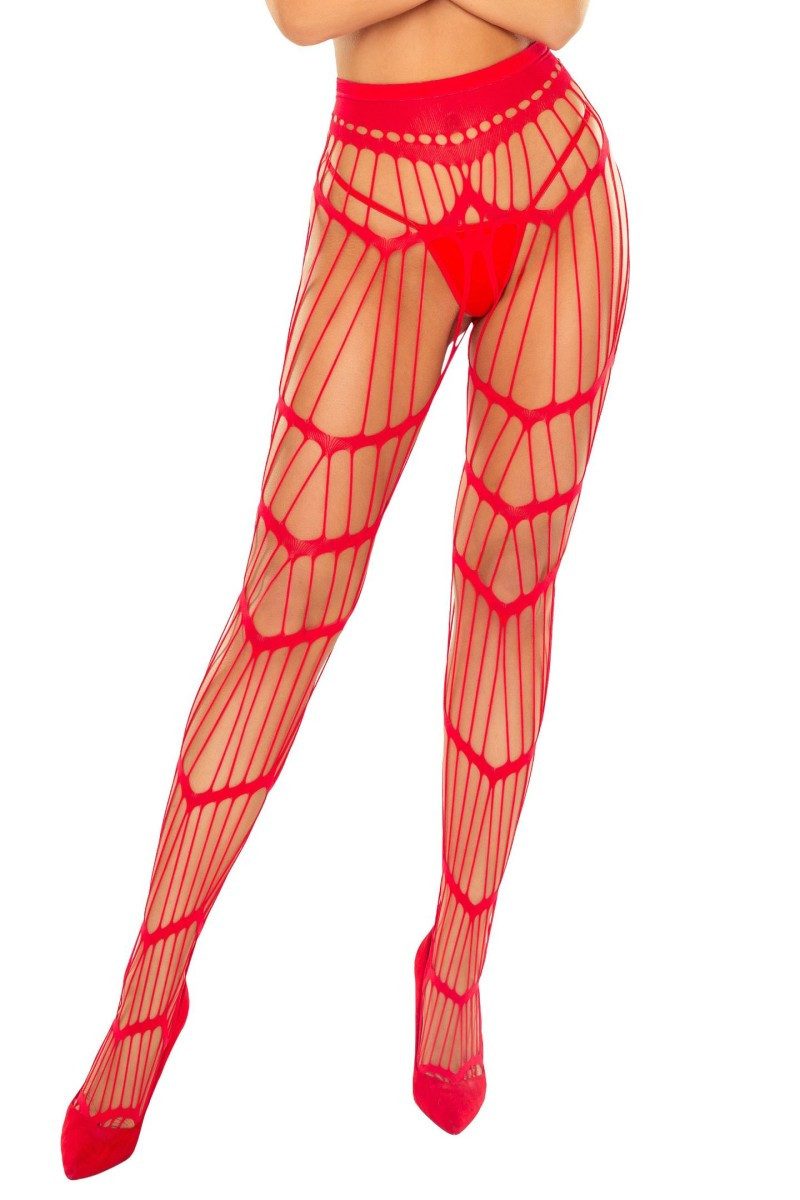 Passion Ouvert Strumpfhose Strumpfhose ouvert in rot - one Size
