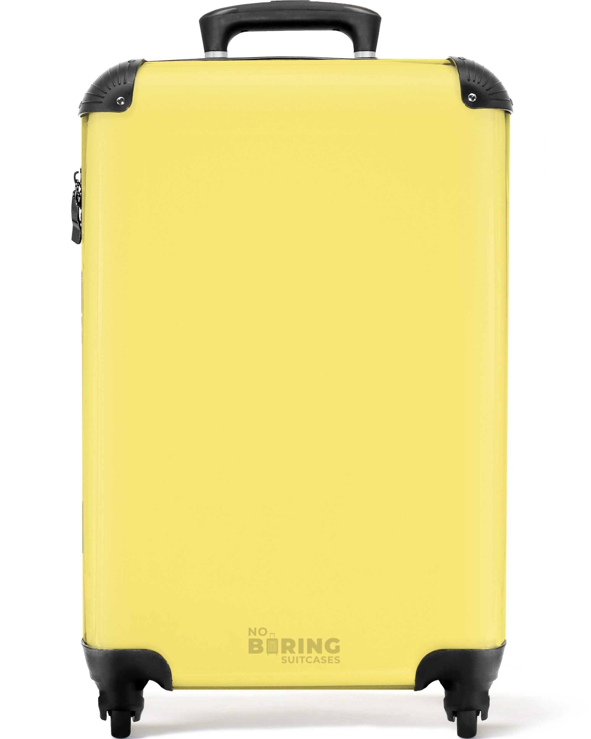 NoBoringSuitcases.com© Hartschalen-Trolley Pastellgelb 55x35x20cm, 4 Rollen günstig online kaufen